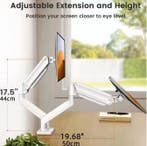 Dubbele Monitorbeugel 13-32 inch Verstelbaar met Rotatie, Computers en Software, Monitoren, Verzenden, Nieuw