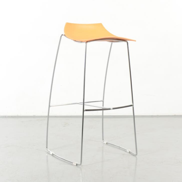 Marco Maran Hoop design barkruk, oranje, ringpoot, Huis en Inrichting, Bureaustoelen, Ophalen of Verzenden