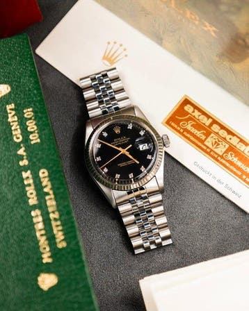 Rolex - Datejust - Factory Diamond Dial - 16014 - Heren -, Nieuw
