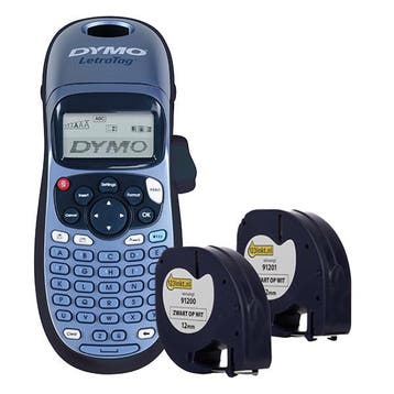 Dymo LetraTag LT-100H beletteringsysteem + 2 tapes, Verzenden, Nieuw, Tape-label, Dymo