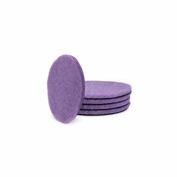 Gecko foamed wool polijstpad paars 75mm (5 stuks), Ophalen of Verzenden