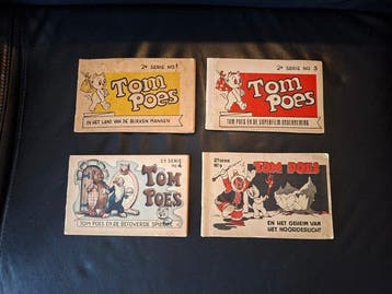 Tom Poes 1, 3, 4 & 9 - D.A.V.I.D serie - 4 Album - Eerste, Nieuw