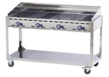 Professionele Gasbarbecue met 4 branders | 1400x612x(h)82..., Verzenden, Nieuw in verpakking