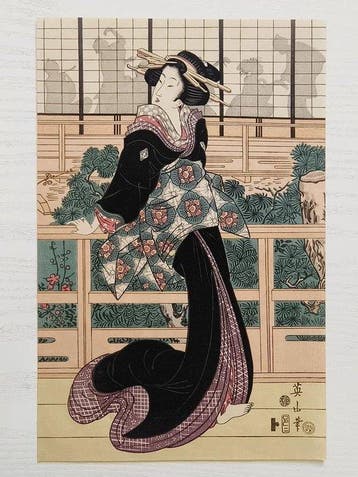 Illustration of a Second-Story Zashiki Reception Room -