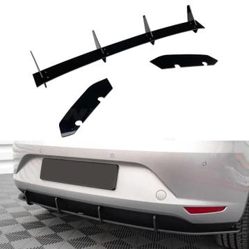 Diffuser Extension With Rear Side Splitters Voor Seat Leon, Ophalen of Verzenden, Nieuw