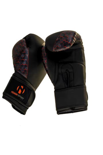 Hybride bokshandschoen Honeycomb Nihon | rode details, Verzenden, Nieuw, Overige, Vechtsportbescherming