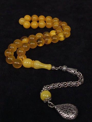 Rozenkrans - Natural Amber Drop - 2025 - Islamitische tasbih