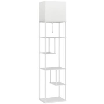 Staande Lamp Met Rekken, Instelbare Helderheid &amp; Kleurte, Huis en Inrichting, Verzenden, Nieuw