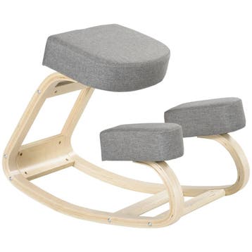 TRUUSK Ergonomische Kniestoel - Gestoffeerd Berkenhout - Bel, Verzenden, Nieuw