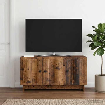 vidaXL TV-kast 99 x 34,5 x 50 cm Oud hout Bewerkt hout, Minder dan 50 cm, Verzenden, Nieuw, Minder dan 100 cm