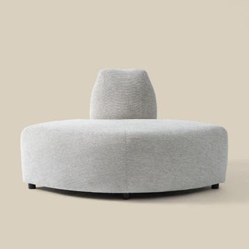 *WOONWINKEL* 1/4 Element Rond - Grijsmix Ethan 501, Verzenden, Nieuw