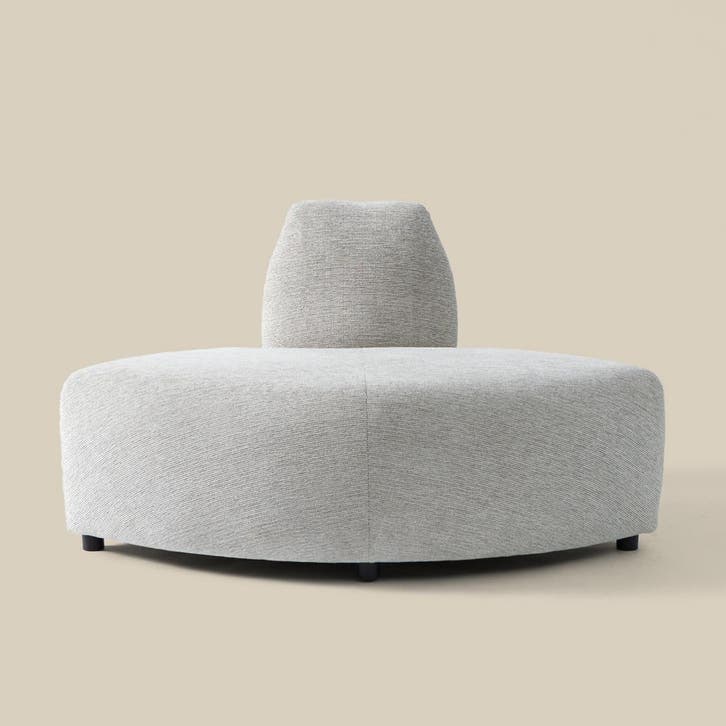 *WOONWINKEL* 1/4 Element Rond - Grijsmix Ethan 501, Huis en Inrichting, Banken | Bankstellen, Nieuw, Verzenden