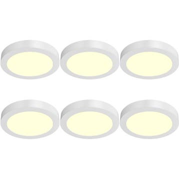 LED Downlight Opbouwspot 6 Stuks - Brinton Thin - 12W 1120lm, Kunststof, Nieuw, Overige fittingen, Ophalen of Verzenden