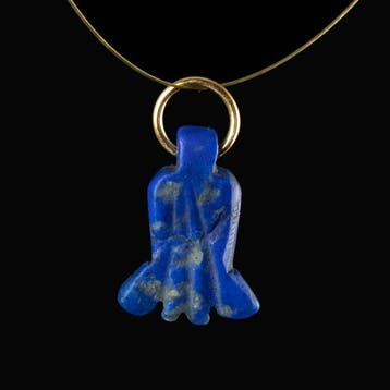 Oude Egypte, Ptolemeïsch Lapis Lazuli Lotus amulet-hanger