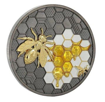 Niue. 5 Dollars 2026 – Bionic Bee – 2 oz Silver coin – Ag