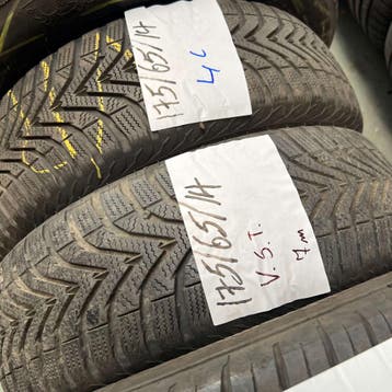 2 x Vredestein Snowtrac 5 175-65-14 Winterbanden 7mm, 14 inch, Gebruikt, 175 mm, Band(en)