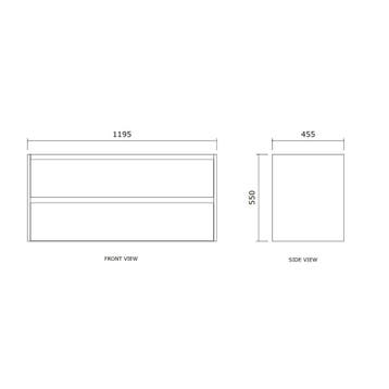 Badmeubelset BWS Riga Met Topplaat 120 cm Walnoot, Ophalen of Verzenden, Nieuw