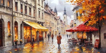 Iconica - Autumn in Europe - unique 1/1 XXL (100 x 200 cm), Antiek en Kunst