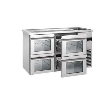 GGM Gastro | Bierkoeling PREMIUM - 1550x700mm - 4 laden |, Verzenden, Nieuw in verpakking