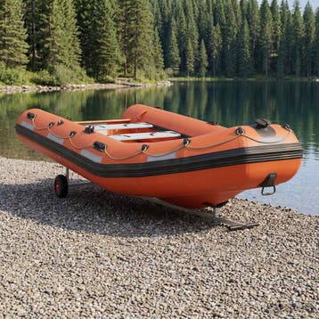 vidaXL Verstelbare Boottrailer met Pneumatische Banden 200, Verzenden, Nieuw