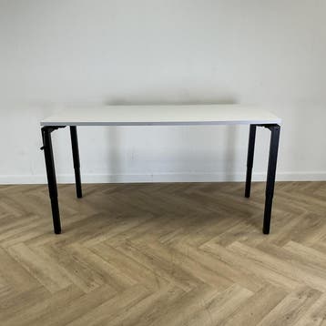 slingerbureau 180x80 cm (max hoogte 95 cm) zwart - grijs, Huis en Inrichting, Gebruikt, Ophalen of Verzenden, Grijs