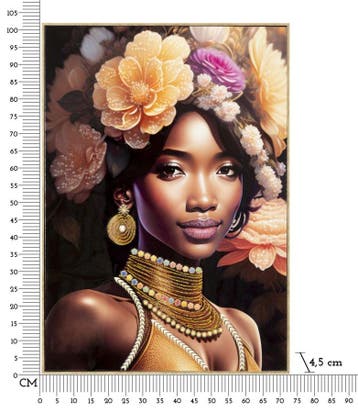 SCHILDERIJ MET LIJST ZENA -A- CM 72X4,5X102, Ophalen of Verzenden, Nieuw