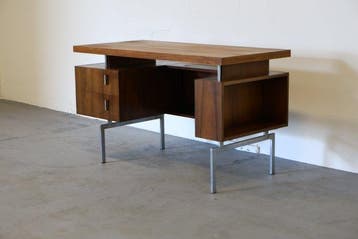 Hulmefa - Bureau - Propos - Metaal, Hout, Palissander