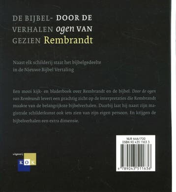 Door de ogen van Rembrandt 9789043511636, Boeken, Godsdienst en Theologie, Verzenden, Gelezen