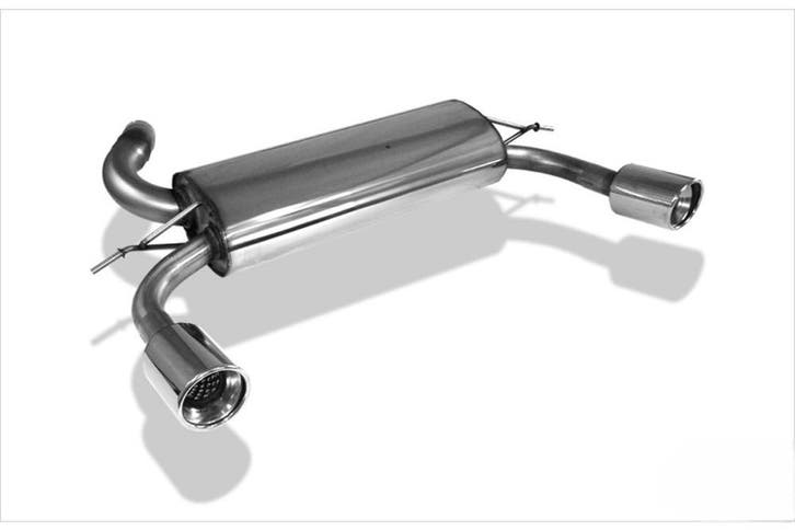 Fox einddemper links/rechts (1x100mm) Type 17 |  | stuk rvs, Auto-onderdelen, Uitlaatsystemen, Nieuw, Ford, Verzenden