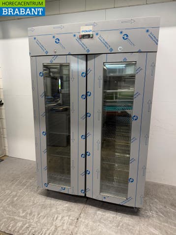 RVS Polar Verrijdbare Dubbeldeurs Glasdeurvriezer 1400 liter, Ophalen of Verzenden, Nieuw zonder verpakking