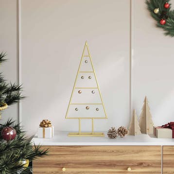 vidaXL Metalen kerstboom Goud 60 cm Poedergecoat staal, Verzenden, Nieuw
