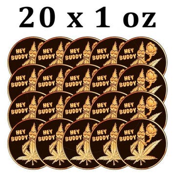 Verenigde Staten. 20 x 1 oz Hey Buddy Cannabis Leaf 999