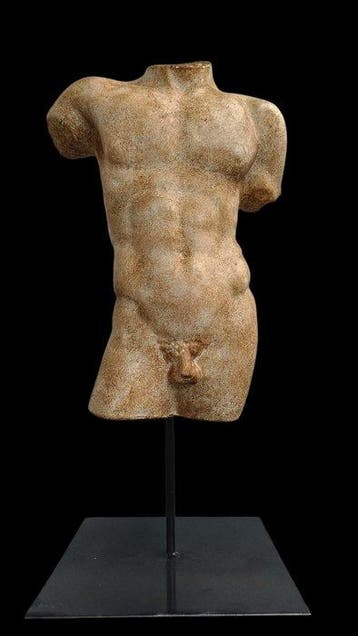 sculptuur, Busto Romano - 45 cm - marmerpoeder