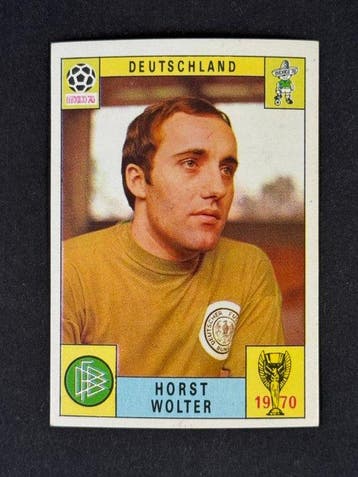 1970 Panini Mexico 70 World Cup, - Germany: Horst Wolter - 1, Nieuw