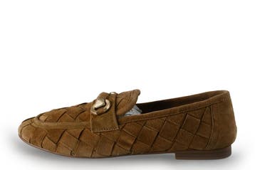 Stefano Lauran Loafers in maat 39 Cognac, Kleding | Dames, Overige kleuren, Verzenden, Overige typen, Zo goed als nieuw
