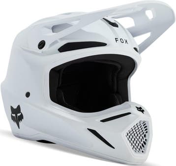 FOX V3 Solid Wit Kinder Crosshelm, Motoren, Nieuw met kaartje, Overige merken, Heren, Offroadhelm