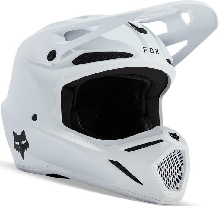 FOX V3 Solid Wit Kinder Crosshelm, Motoren, Kleding | Motorhelmen, Heren, Nieuw met kaartje, Overige merken, Offroadhelm, Verzenden