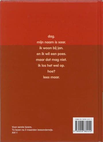 Saar en de poes 9789058382450 R. Wille, Verzenden, Gelezen, R. Wille