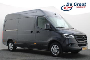 Zakelijke Lease |  Mercedes-Benz Sprinter 319 CDI L2H2 Selec, Stof, Gebruikt, Zwart, Mercedes-Benz