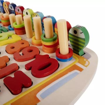 Kruzzel 6-in-1 Houten Sorteer Puzzel - Educatief en Plezi..., Ophalen of Verzenden, Nieuw