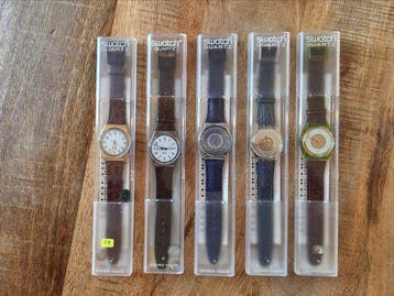 Swatch - Gent Leather Collection - Five Watch Set - Zonder, Nieuw