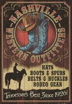 Canvas en Houten wand decoratie - Highlights of USA, Ophalen of Verzenden, Overige typen