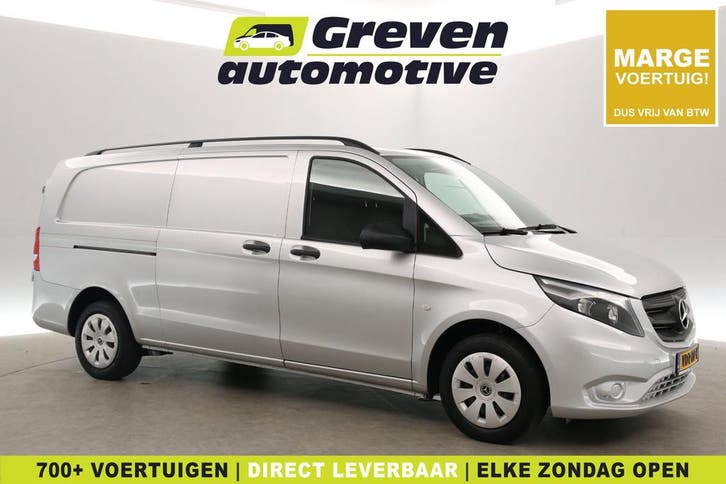 Zakelijke Lease |  Mercedes-Benz Vito 114 CDI Extra Lang, Auto's, Bestelauto's, Onderhoudsboekje, Lease, Automaat, Zilver of Grijs