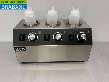 HCB RVS Sauswarmer Flessenwarmer 3 x 950 ml Chocola Kaas Jam, Ophalen of Verzenden, Nieuw in verpakking