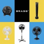 2dekans | BRASQ Statiefventilator – 40 cm – Zwart – Met, Ophalen of Verzenden, Gebruikt