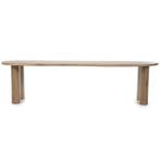 Eettafel Josh - 300cm - Bruin - 96205 - eettafel, Huis en Inrichting, Tafels | Eettafels, Nieuw, Overige vormen, Overige materialen
