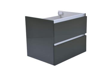 Vision losse onderkast+2 laden 60x47 hoogglans grijs, Verzenden, Nieuw