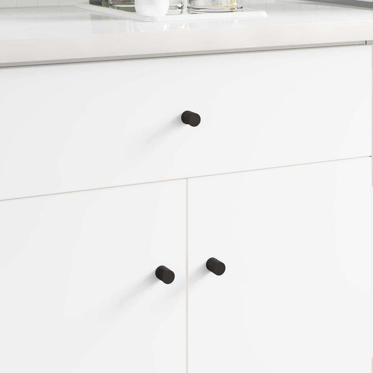 vidaXL Kastknoppen 968 pcs Zwart IJzer, Doe-het-zelf en Verbouw, Hang- en Sluitwerk, Nieuw, Verzenden