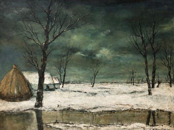 Marcel Waterschoot (XX) - Schilderij landschap (XL-Format)