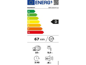 Bauknecht BSFO 3O35 PF - Vrijstaande vaatwasser - 44 dB - 10, Verzenden, Zo goed als nieuw